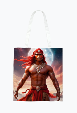 Torba na zakupy full print Fantasy Czerwony Indianin 2