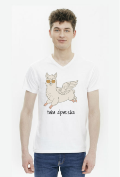 taka alpaczka - v-neck t-shirt men