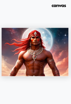 Plakat obraz canvas poziomy A2 Fantasy Czerwony Indianin 2