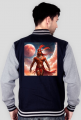 Bluza college nadruk na plecach Fantasy Czerwony Indianin 3