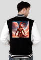 Bluza college nadruk na plecach Fantasy Czerwony Indianin 3