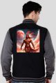 Bluza college nadruk na plecach Fantasy Czerwony Indianin 3