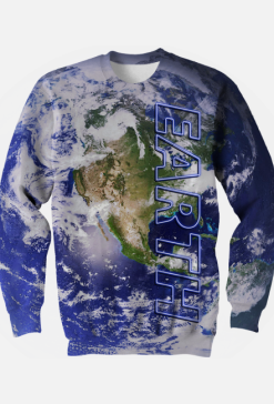 Bluza męska Earth Ziemia Fullprint