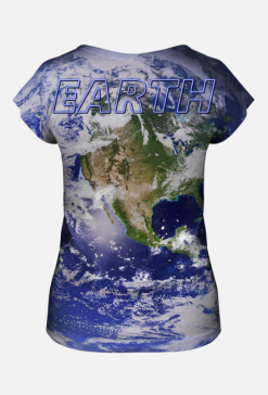 Koszulka damska Earth Ziemia Fullprint