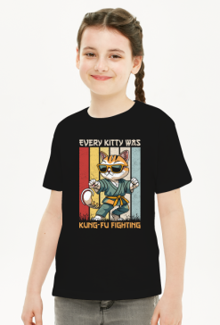 Koszulka dziecięca Kot kung-fu
