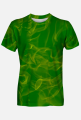 Koszulka męska Green flames Fullprint