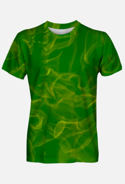 Koszulka męska Green flames Fullprint