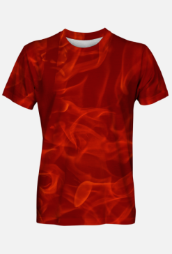 Koszulka męska Red flames Fullprint