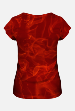 Koszulka damska Red flames Czerwone płomienie Fullprint