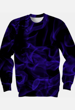 Bluza męska Blue flames Fullprint