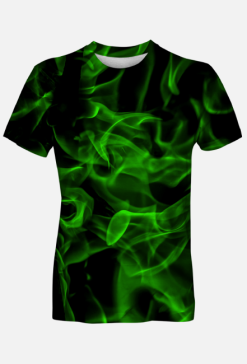 Koszulka męska Green flames v2 Fullprint