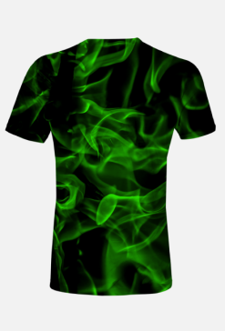 Koszulka męska Green flames v2 Fullprint