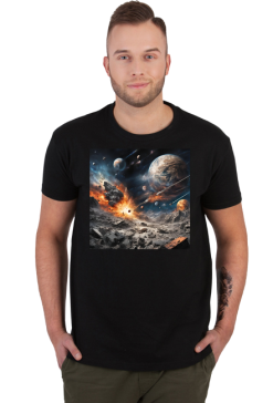 Koszulka Męska kosmos destrukcja #2