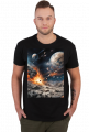 Koszulka Męska kosmos destrukcja #2