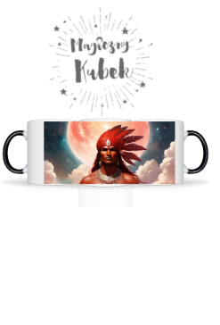 Magiczny kubek Fantasy Czerwony Indianin 4
