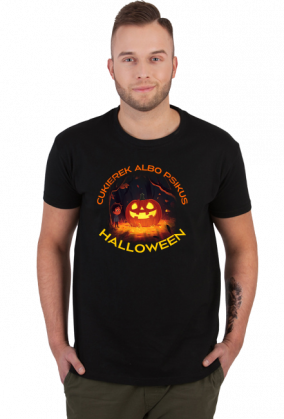 Koszulka męska - Halloween - cukierek albo psikus