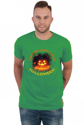 Koszulka męska - Halloween - cukierek albo psikus