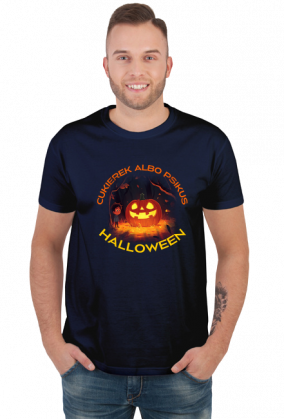 Koszulka męska - Halloween - cukierek albo psikus