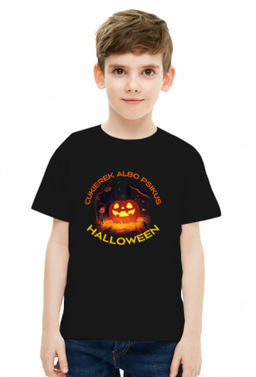 Koszulka dziecięca - Halloween - cukierek albo psikus