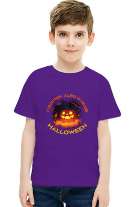 Koszulka dziecięca - Halloween - cukierek albo psikus