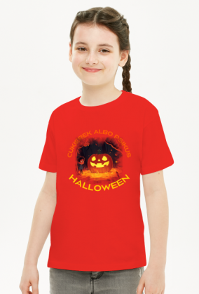 Koszulka dziecięca - Halloween - cukierek albo psikus