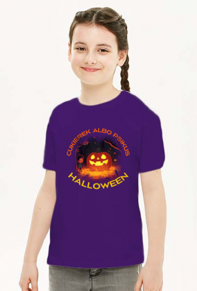 Koszulka dziecięca - Halloween - cukierek albo psikus