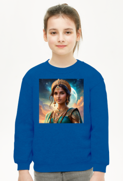 Dziecieca bluza bez kaptura z nadrukiem Fantasy Ksiezniczka 2