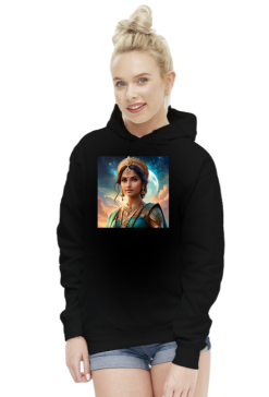 Damska bluza z kapturem z nadrukiem Fantasy Ksiezniczka 2