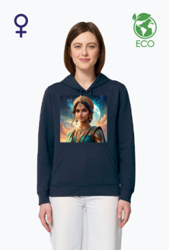 Ekologiczna bluza z kapturem z nadrukiem Fantasy Ksiezniczka 2