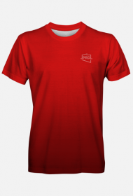 Koszulka JPRDL fullprint gradient męska czerwona