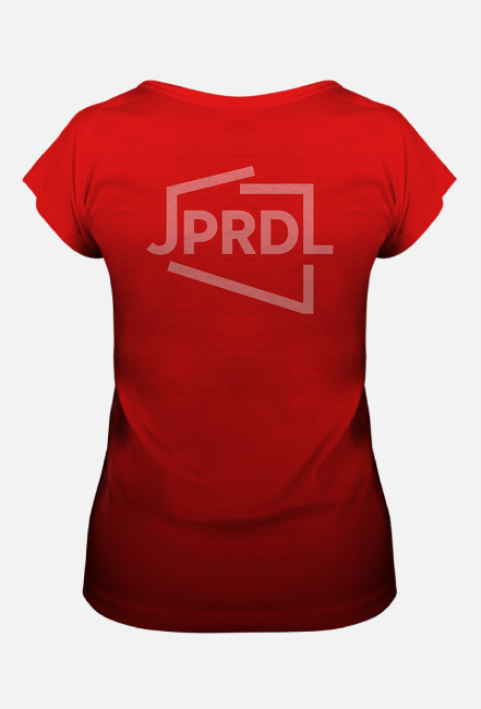 Koszulka JPRDL fullprint gradient damska czerwona