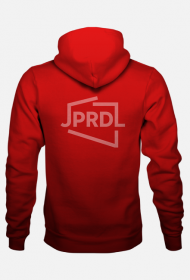 Bluza z kapturem JPRDL fullprint gradient UNISEX czerwona