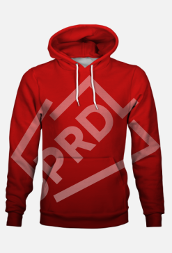 Bluza z kapturem JPRDL fullprint gradient UNISEX czerwona v2