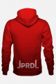 Bluza z kapturem JPRDL fullprint gradient UNISEX czerwona v3
