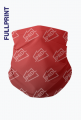 Komin JPRDL unisex fullprint czerwony v1