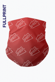 Komin JPRDL unisex fullprint czerwony v1