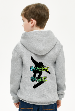Bluza chłopięca z kapturem Skateboarding Skate Street style