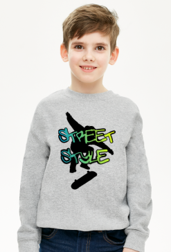 Bluza chłopięca Skateboarding Skate Street style