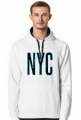 Bluza męska z kapturem napis NYC v3