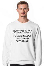 Bluza męska Respect szacunek biała