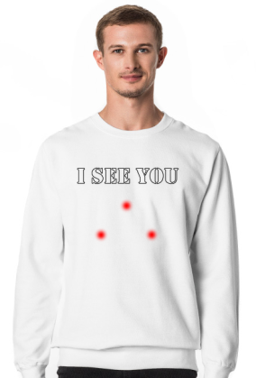 Bluza męska biała I see you Predator film