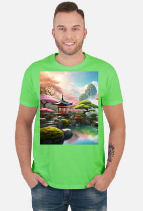 Meska koszulka T-Shirt z nadrukiem Japonia 1