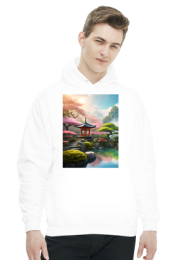 Bluza z kapturem z nadrukiem Japonia 1