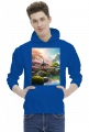 Bluza z kapturem z nadrukiem Japonia 1