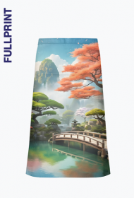 Fartuch kuchenny zapaska z nadrukiem full print Japonia 1