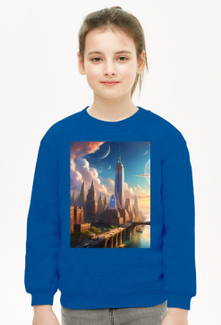Dziecieca bluza bez kaptura z nadrukiem New York 1