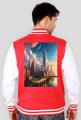 Bluza bez kaptura college z nadrukiem New York 1