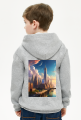 Bluza dziecieca rozpinana z kapturem z nadrukiem New York 1