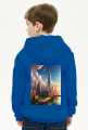 Bluza dziecieca rozpinana z kapturem z nadrukiem New York 1