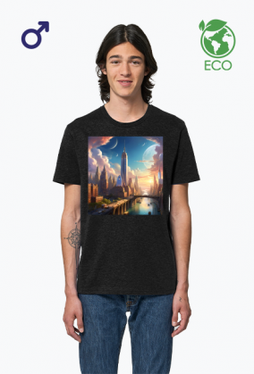 Ekologiczna koszulka T-Shirt z nadrukiem New York 1